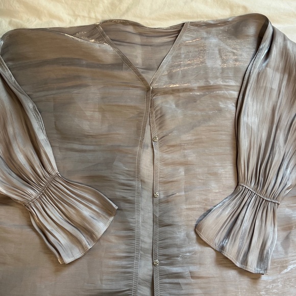 Silver stardust abaya - Picture 4 of 5